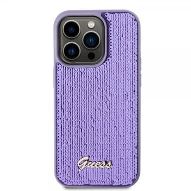 Guess iPhone 15 Pro Skal Sequin Lila
