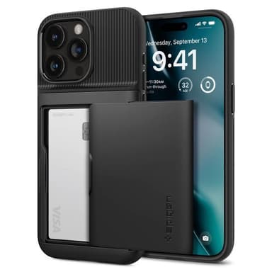 Spigen iPhone 15 Pro Skal Slim Armor CS Svart