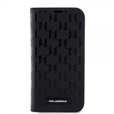 Karl Lagerfeld iPhone 14 Pro Fodral Saffiano Monogram Svart