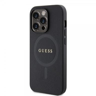 Guess iPhone 15 Pro Skal Saffiano MagSafe Svart