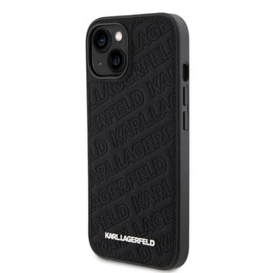 Karl Lagerfeld iPhone 15 Skal Quilted K Pattern Svart