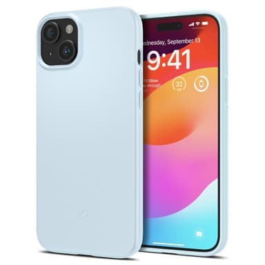 Spigen iPhone 15 Skal Thin Fit Mute Blue