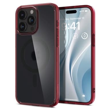 Spigen iPhone 15 Pro Skal Ultra Hybrid MagFit Frost Deep Red