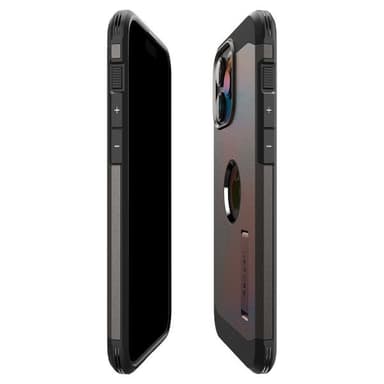 Spigen iPhone 15 Pro Skal Tough Armor MagFit Gunmetal