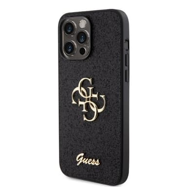 Guess iPhone 15 Pro Max Skal Fixed Glitter Svart