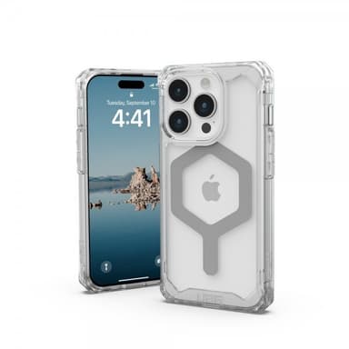 Urban Armor Gear (UAG) iPhone 15 Pro Skal Plyo MagSafe Ice Silver