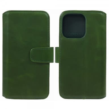 Nordic Covers iPhone 15 Pro Max Fodral Essential Leather Juniper Green