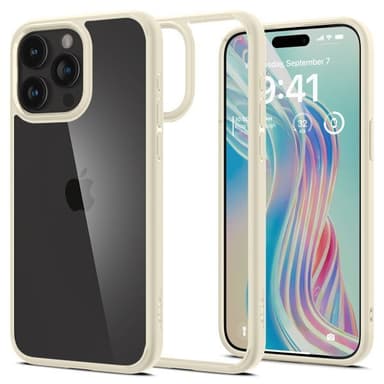 Spigen iPhone 15 Pro Skal Ultra Hybrid Sand Beige