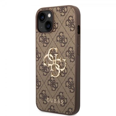 Guess iPhone 15 Plus Skal 4G Logo Brun