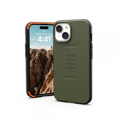 Urban Armor Gear (UAG) iPhone 15 Skal Civilian MagSafe Olive Drab