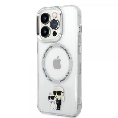 Karl Lagerfeld iPhone 15 Pro Skal NFT Karl & Choupette Transparent