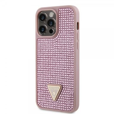 Guess iPhone 15 Pro Max Skal Rhinestone Rosa