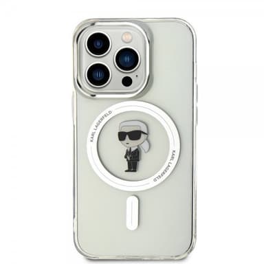 Karl Lagerfeld iPhone 15 Pro Skal Ikonik MagSafe Transparent