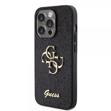 Guess iPhone 15 Pro Skal Fixed Glitter Svart