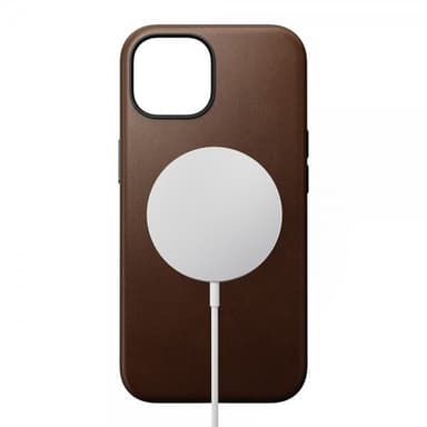 NOMAD iPhone 15 Skal Modern Leather Case Brun