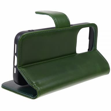 Nordic Covers iPhone 15 Pro Max Fodral Essential Leather Juniper Green