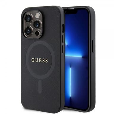 Guess iPhone 15 Pro Skal Saffiano MagSafe Svart