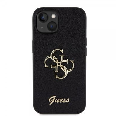 Guess iPhone 15 Skal Fixed Glitter Svart