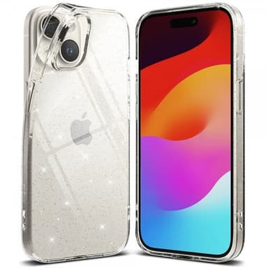 Ringke iPhone 15 Plus Skal Air Glitter Clear