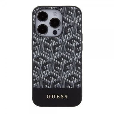 Guess iPhone 15 Pro Skal G Cube MagSafe Svart