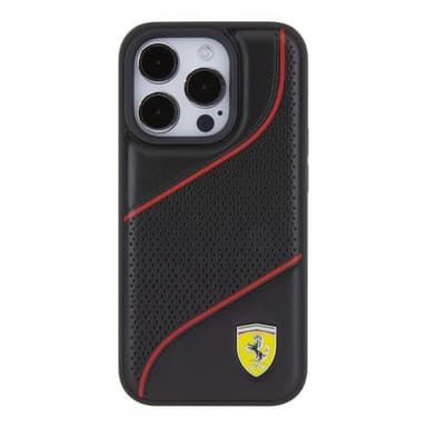 Ferrari iPhone 15 Pro Skal Perforerad Svart