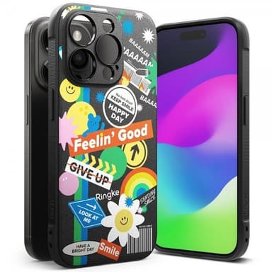 Ringke iPhone 15 Pro Skal Onyx Design Sticker
