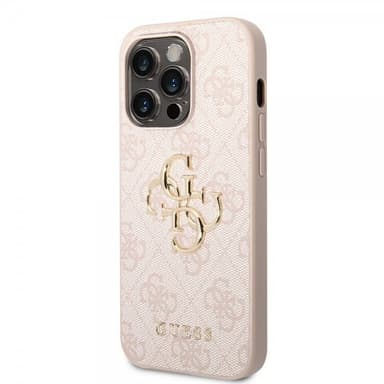 Guess iPhone 15 Pro Max Skal 4G Logo Rosa