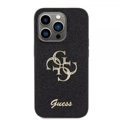 Guess iPhone 15 Pro Skal Fixed Glitter Svart