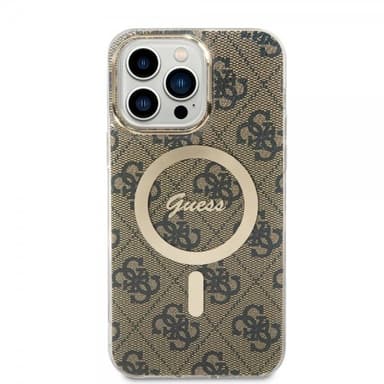Guess iPhone 15 Pro Max Skal 4G Pattern MagSafe Brun