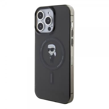 Karl Lagerfeld iPhone 15 Pro Max Skal Ikonik MagSafe Svart