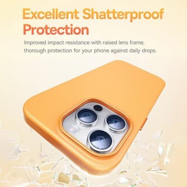 Baseus iPhone 15 Pro Max Skal Fauxther Series Orange
