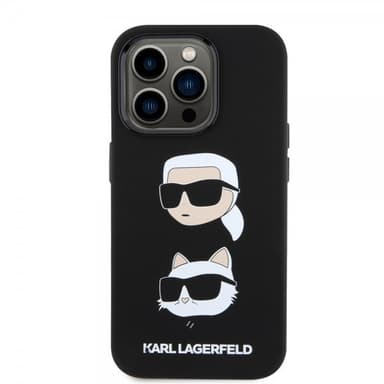 Karl Lagerfeld iPhone 15 Pro Skal Karl & Choupette Svart
