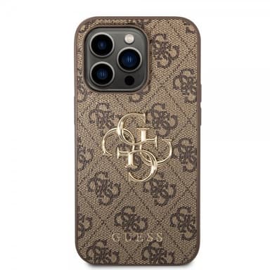 Guess iPhone 15 Pro Skal 4G Logo Brun