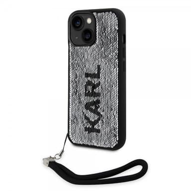 Karl Lagerfeld iPhone 15 Skal Sequin Svart