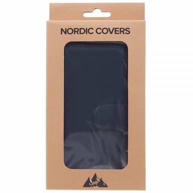 Nordic Covers iPhone 15 Plus Fodral Essential Leather Heron Blue
