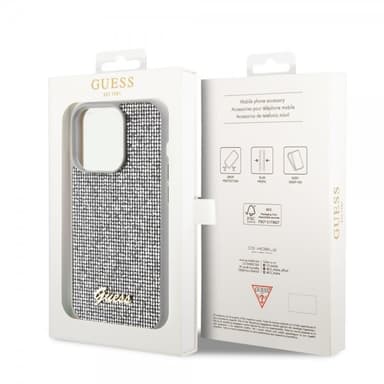 Guess iPhone 15 Pro Skal Square Mirror Silver