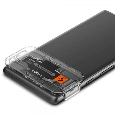 Spigen Google Pixel 7a Kameralinsskydd Glas.tR EZ Fit Optik 2-pack Svart