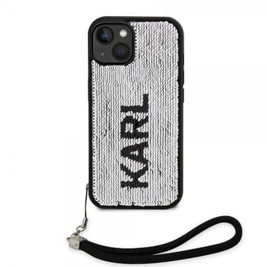 Karl Lagerfeld iPhone 15 Skal Sequin Svart
