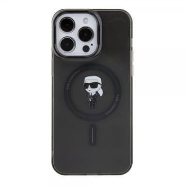 Karl Lagerfeld iPhone 15 Pro Max Skal Ikonik MagSafe Svart