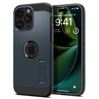 Spigen iPhone 15 Pro Max Skal Tough Armor MagFit Metal Slate