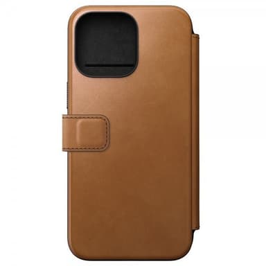 NOMAD iPhone 15 Pro Max Fodral Modern Leather Folio English Tan