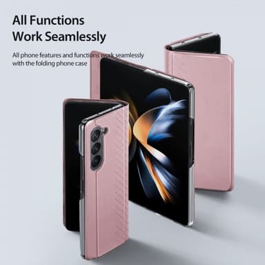 DUX DUCIS Samsung Galaxy Z Fold 5 Fodral Bril Series Rosa