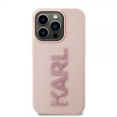 Karl Lagerfeld iPhone 15 Pro Max Skal 3D Rubber Karl Rosa