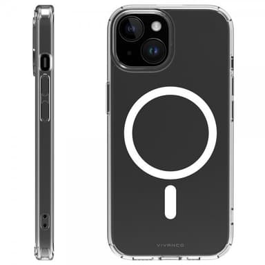 Vivanco iPhone 15 Skal Mag Steady Transparent