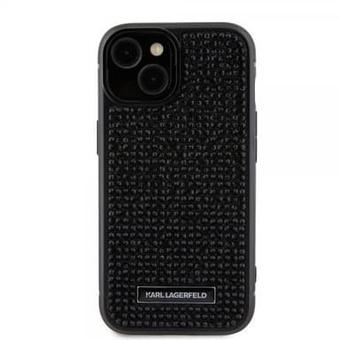 Karl Lagerfeld iPhone 15 Skal Rhinestone Svart