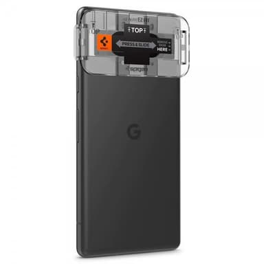 Spigen Google Pixel 7a Kameralinsskydd Glas.tR EZ Fit Optik 2-pack Svart