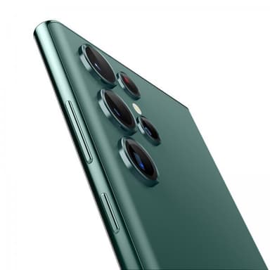 Spigen Samsung Galaxy S22 Ultra Kameralinsskydd GLAS.tR EZ Fit Optik Pro 2-pack Grön