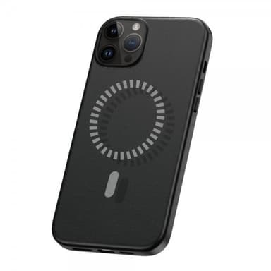 Baseus iPhone 15 Pro Skal Fauxther Series MagSafe Svart