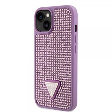Guess iPhone 15 Skal Rhinestone Lila
