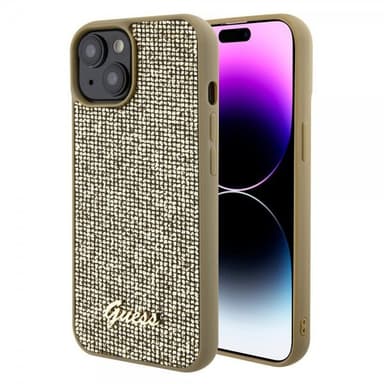 Guess iPhone 15 Skal Square Mirror Guld